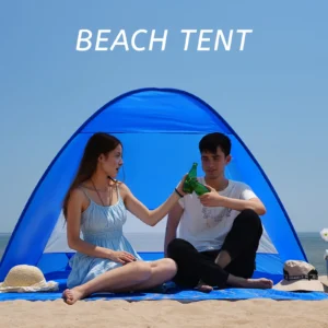 Beach Camping Tent, UPF 50+ Sun Protection