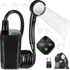 Portable Shower for Camping, USB Rechargeable