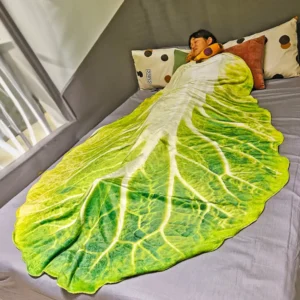 Double-Sided Flannel travel, Cabbage Blanket
