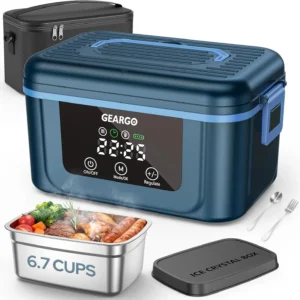 1.6L Rechargeable Self-Heating Lunch Box with Ice Pack