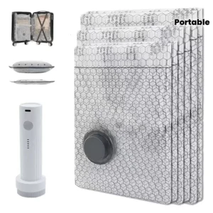 Vacuum Storage Bags with Portable Air Pump for Bedding